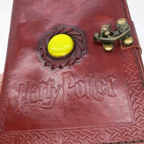 Vintage Harry Potter Phoenix Handcrafted Leather Hogwarts Journal Diary 7” x 5” - Picture 4 of 7